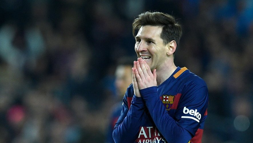 Le meilleur joueur mondial de football, l'Argentin Lionel Messi, le 2 avril 2016 à Barcelone