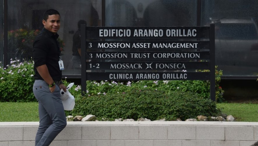 Extérieur du cabinet d'avocats panaméen Mossack Fonseca à Panama, le 4 avril 2016