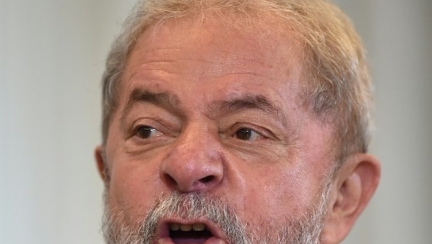 L'ex-président brésilien Luiz Inacio Lula da Silva, le 28 mars 2016 à Sao Paulo