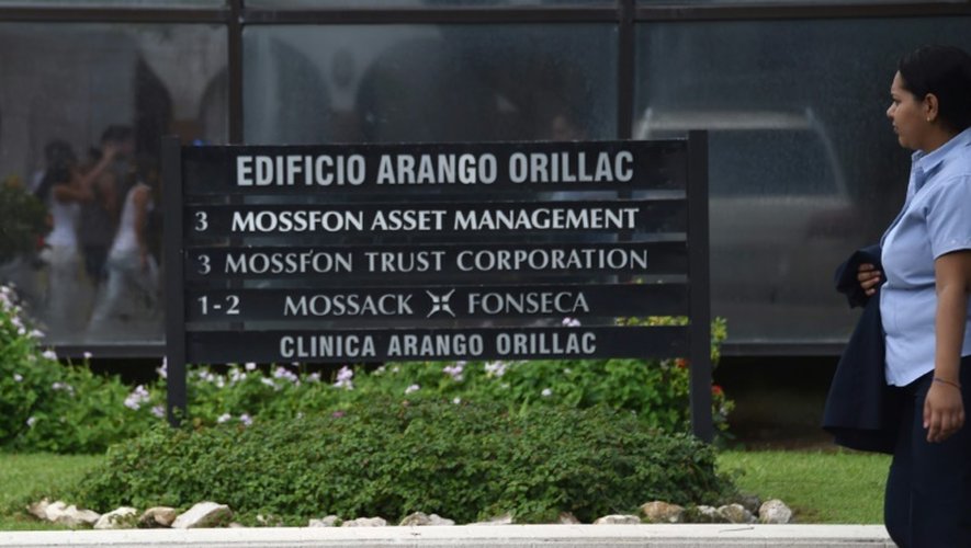 Vue extérieure du cabinet Mossack Fonseca le 4 avril 2016 à Panama