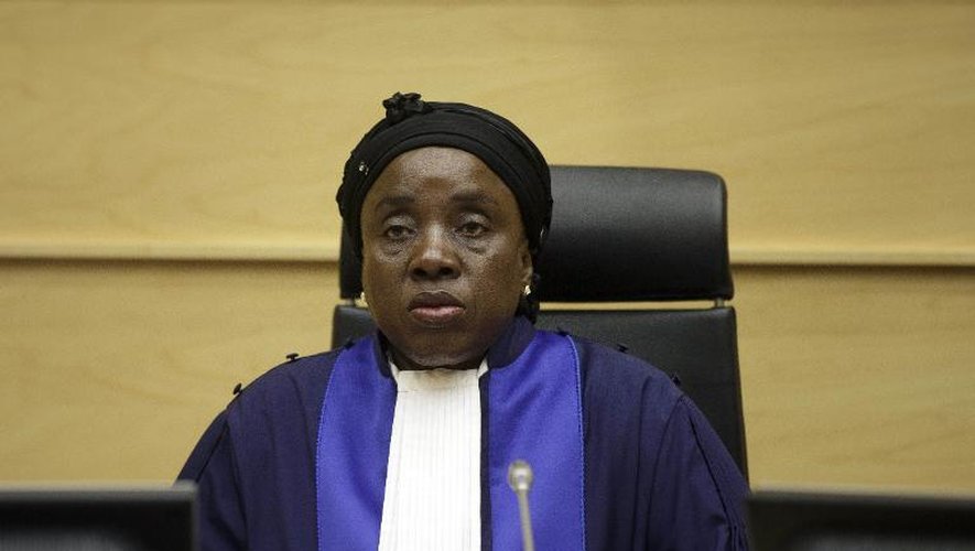 La juge Fatoumata Dembele Diarra le 7 mars 2014 à la CPI à La Haye