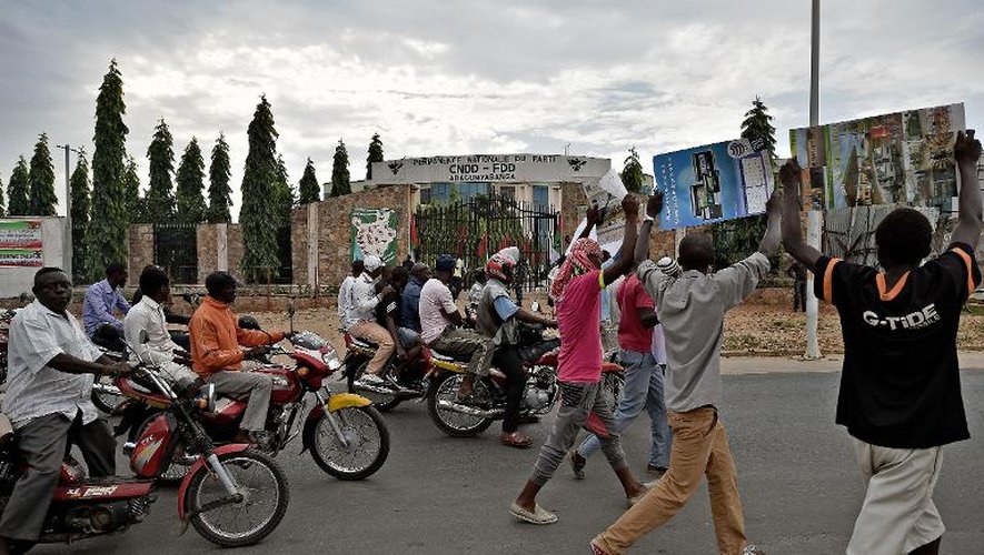 Manifestation de l'opposition burundaise le 24 mai 2015 à Bujumbura