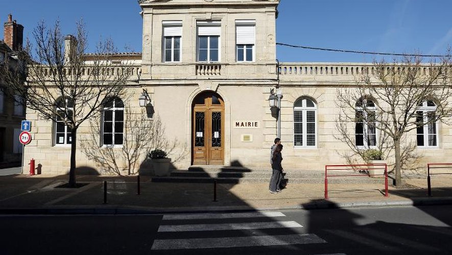 La mairie de Gironde-sur-Dropt, la seule ville française de plus de 1.000 habitants où aucun candidat ne se présente au premier tour des élections municipales 2014, le 7 mars 2014