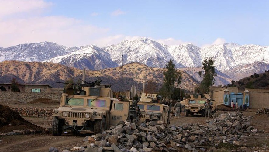 Un convoi de soldats américains en 2006 dans la province afghane de Paktia, dans le sud-est de l'Afghanistan