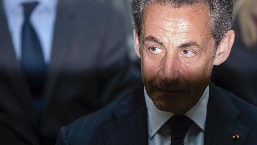 L'ancien président de la République Nicolas Sarkozy à Berlin le 28 février 2014
