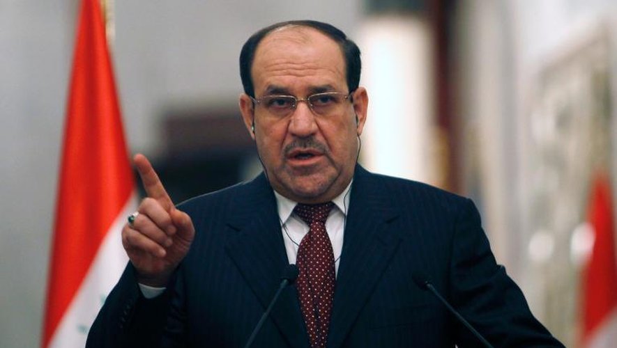 Le premier ministre irakien Nouri al-Maliki à Bagdad le 13 janvier 2014