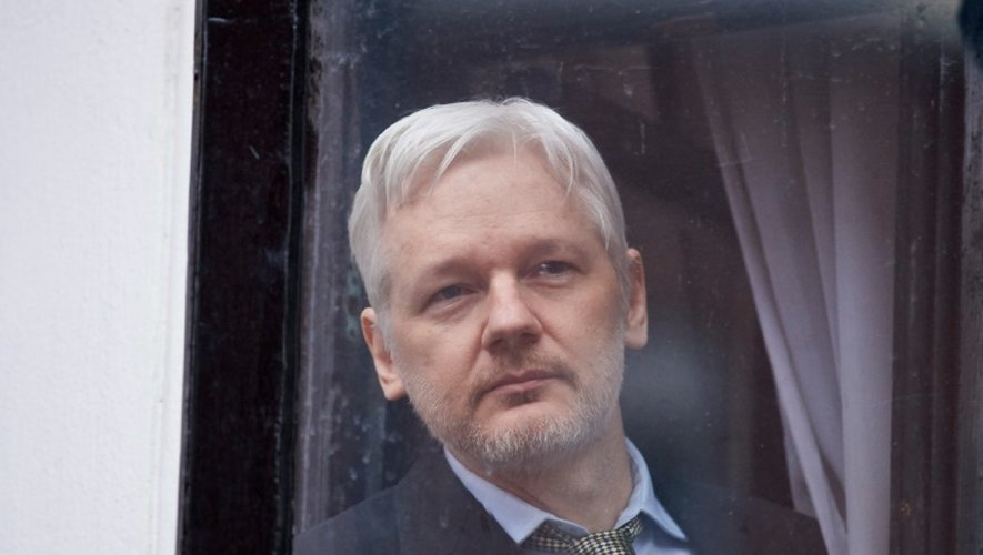Le créateur de WikiLeaks Julian Assange, à l'ambassade d'Equateur à Londres, le 5 février 2016