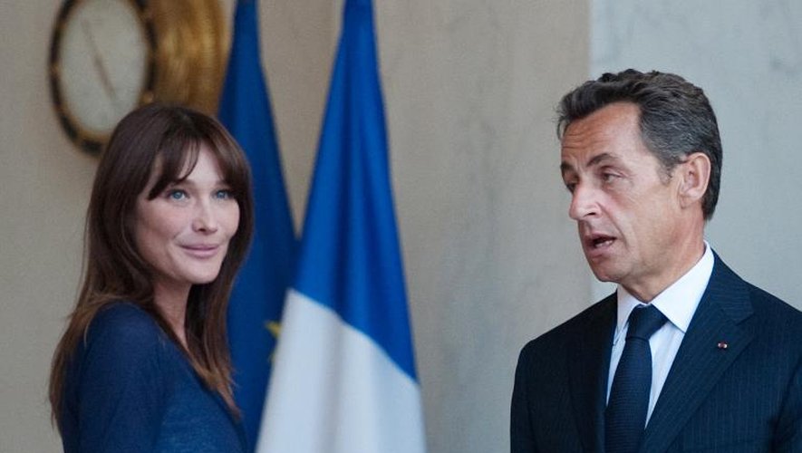 Carla et Nicolas Sarkozy le 25 juillet 2010 à Paris