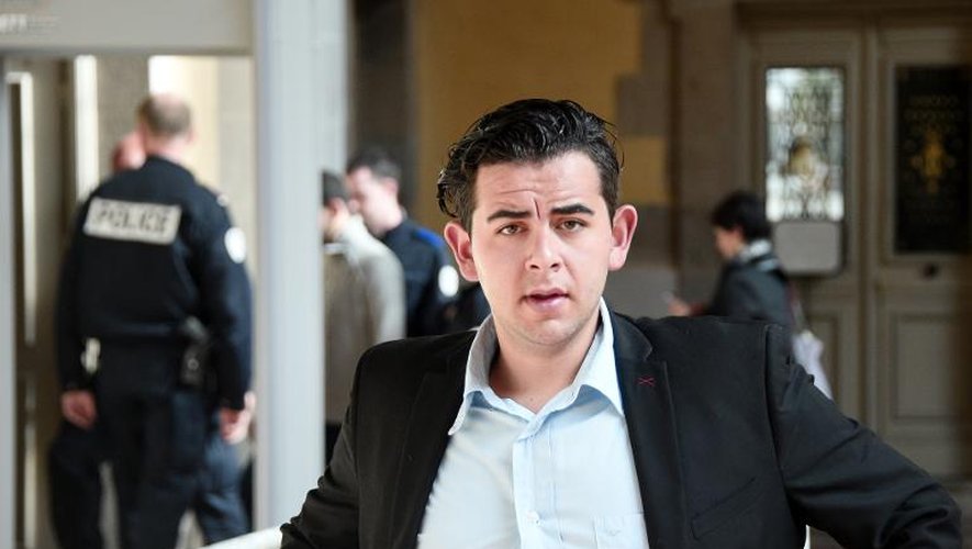 Jonathan Delay à son arrivée au palais de justice le 26  mai 2015 à Rennes