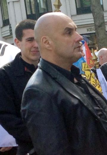 Esteban Morillo lors d'une manifestation le 12 mai 2013 à Paris