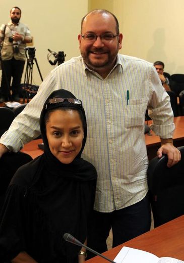 Jason Rezaian et son épouse iranienne Yeganeh Salehi à Téhéran le 10 septembre 2013