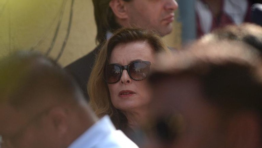 L'ex-compagne de François Hollande, Valérie Trierweiler, à Bombay, en Inde, le 28 janvier 2014