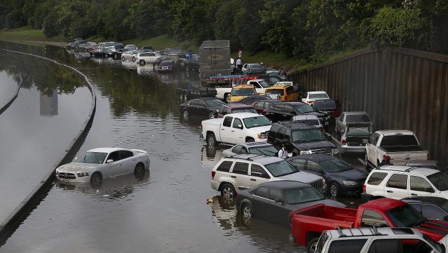 Des pluies torrentielles ont inondé une grande partie de Houston, au Texas le 26 mai 2015