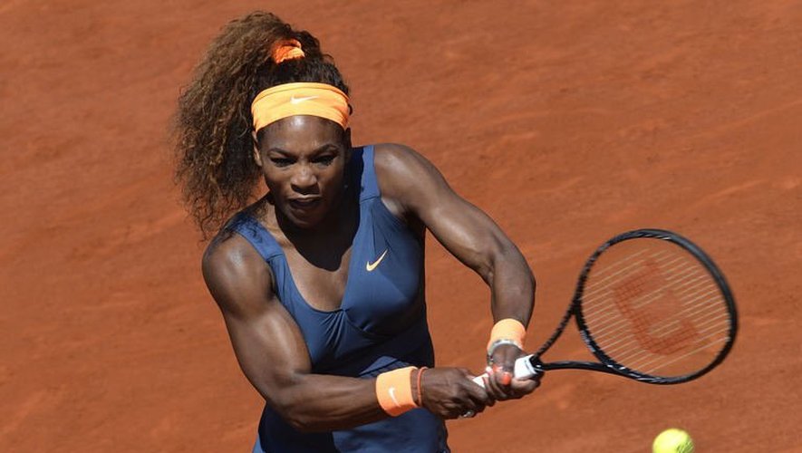L'Américain Serena Williams en quart de finale de Roland-Garros le 4 juin 2013