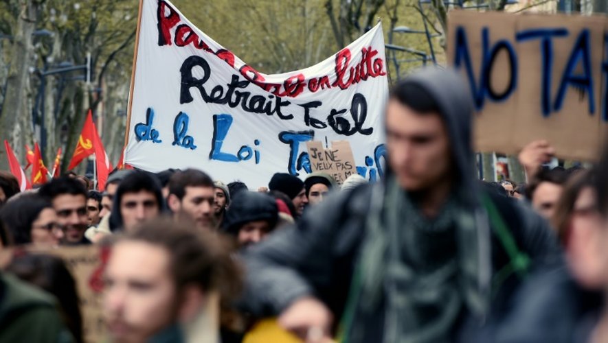 Manifestation contre la loi Travail, le 5 avril 2016 à Toulouse