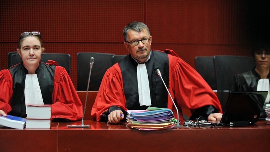 Dominique Pannetier (c), président de la cour criminelle de Nantes, pendant le procès de Tony Meilhon, le 22 mai 2013