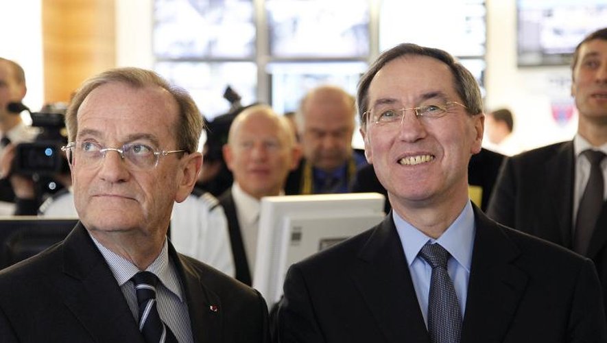 Michel Gaudin  et Claude Guéant le 11 mars 2011 à Paris