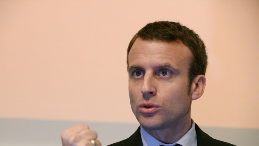 Le ministre de l'Economie Emmanuel Macron, le 7 avril 2016 à Paris