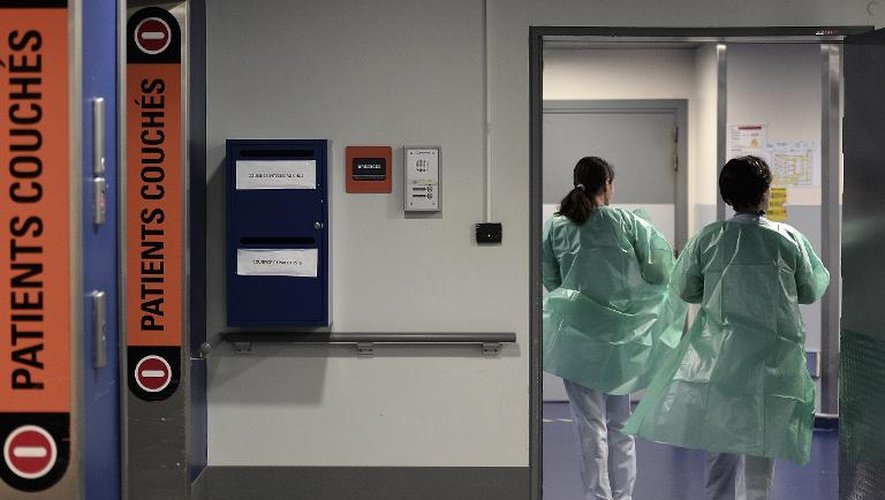 Personnel soignant le 24 octobre 2014 à l'hôpital de Strasbourg