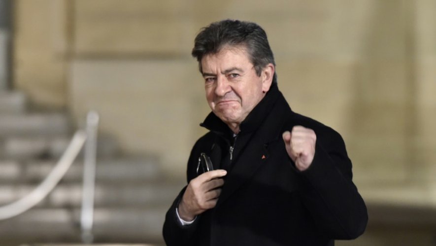 L'ex-candidat à l'Elysée et leader du Parti de gauche, l'eurodéputé Jean-Luc Mélenchon, à Paris le 1er février 2016