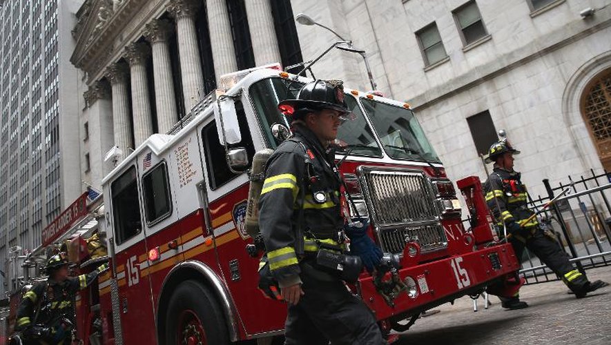Des pompiers à New York