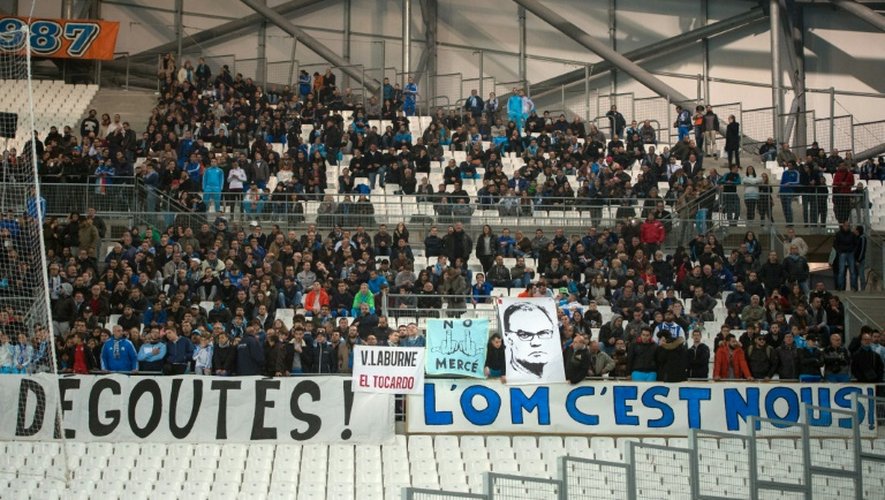 Les tribunes du stade Vélodrome lors d'un match de Ligue 1 opposant l'Olympique de Marseille à Rennes, le 18 mars 2016