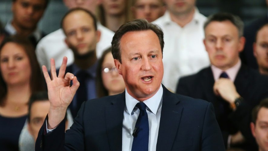 Le Premier ministre britannique David Cameron à Birmingham le 5 avril 2016