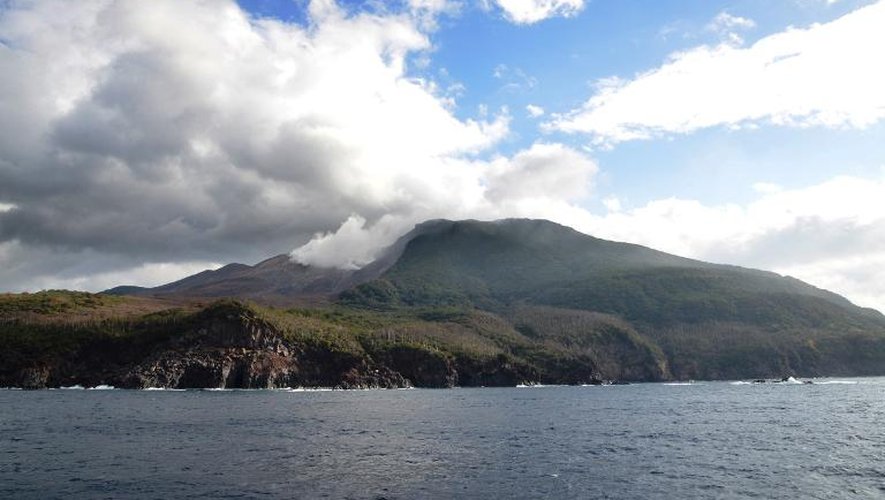 L'île de Kuchinoerabu, dans le sud-ouest du Japon, le 14 novembre 2014