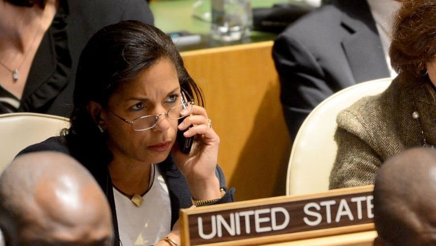 L'ambassadrice américaine aux Nations Unies Susan Rice au siège de l'ONU à New York le 29 novembre 2012