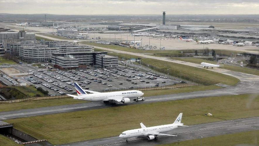 Le tarmac de l'aéroport Charles-de-Gaulle à Roissy le 27 décembre 2012