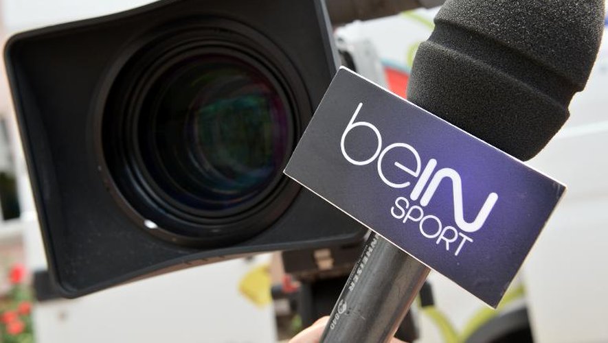 Un micro et une caméra de la chaîne sportive qatarie BeIN Sports