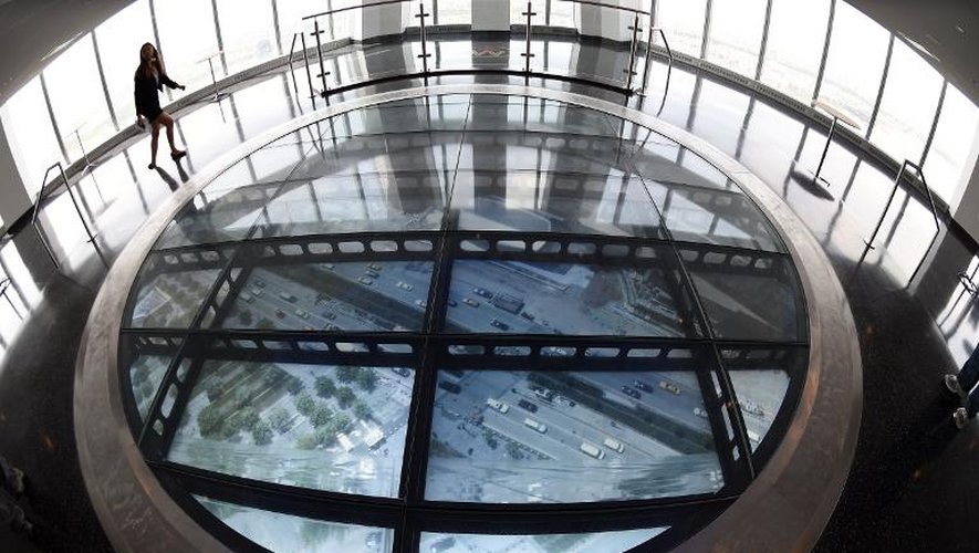 Une des vues de du nouvel Observatoire du World Trade Center à New York, le 20 mai 2015