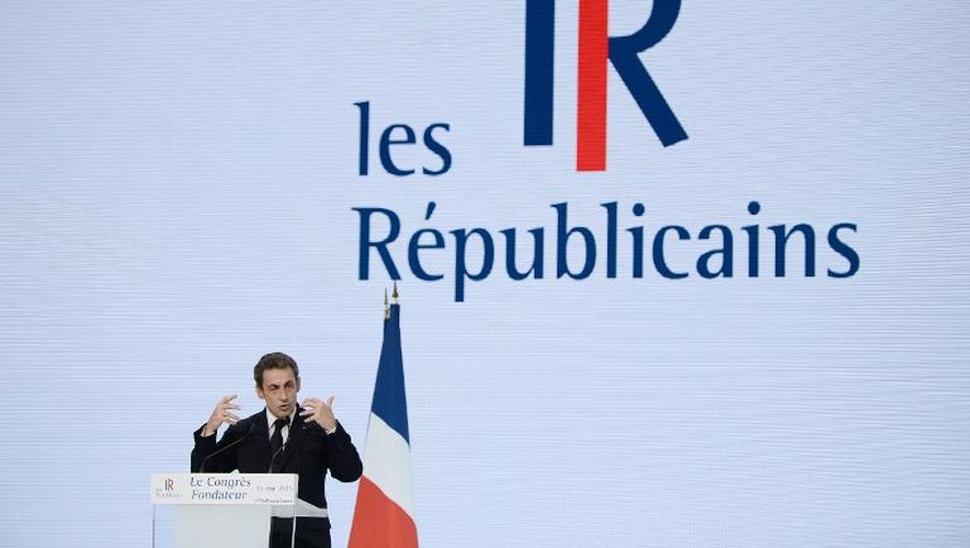 Le patron des "Républicains" (ex-UMP), Nicolas Sarkozy, le 30 mai 2015 à Paris