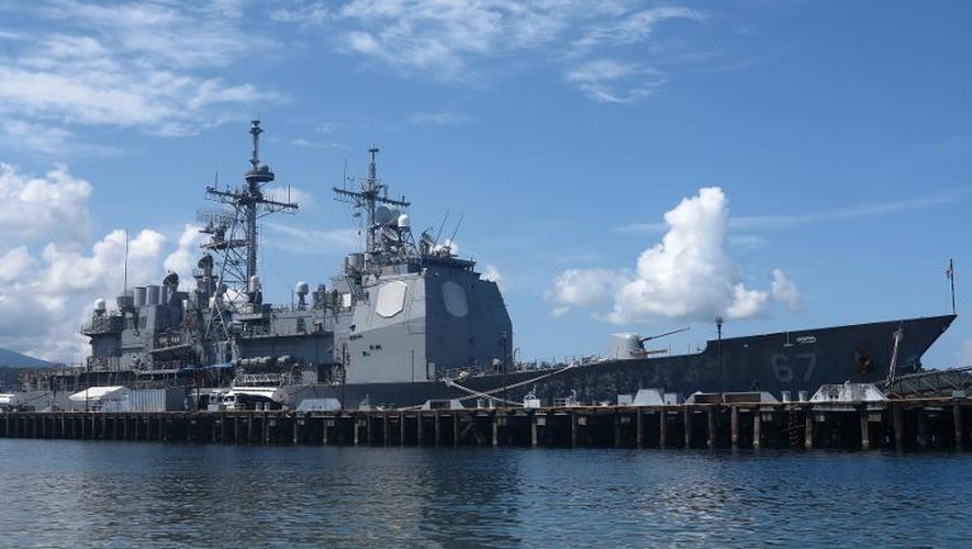Le USS Shiloh le 30 may 2015 à Subic Bay, una ancienne base navale américaine aux Philippines