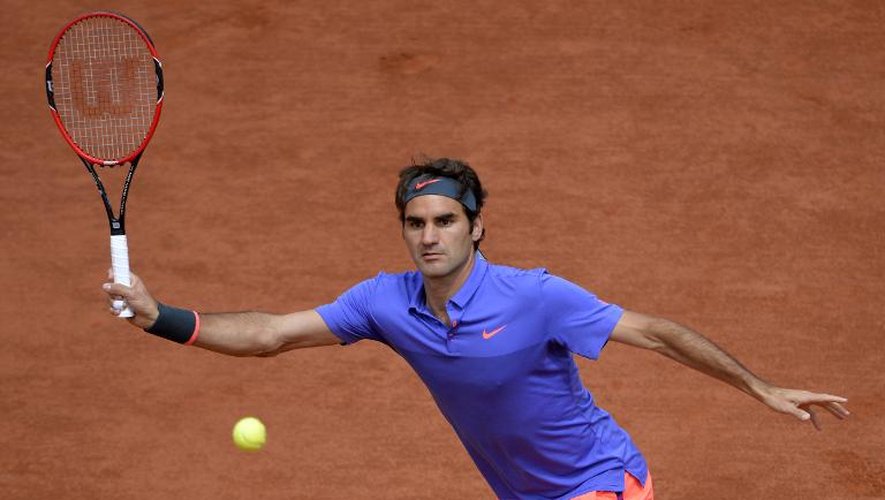 Roger Federer à Roland-Garros, le 29 mai 2015 à Paris