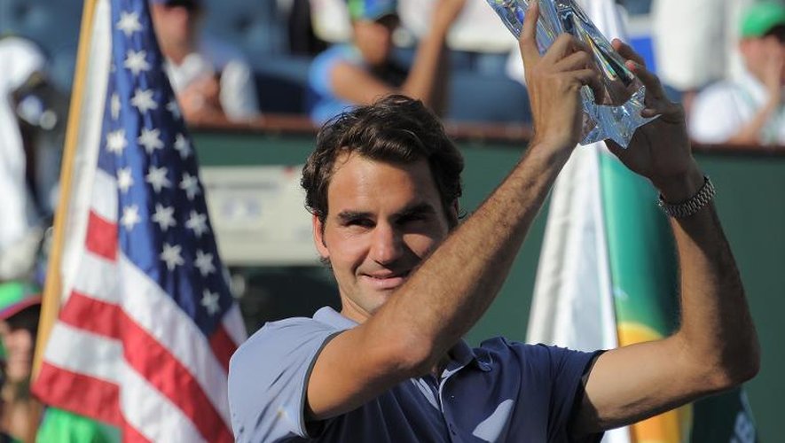 Roger Federer le 16 mars 2014 à Indian Wells