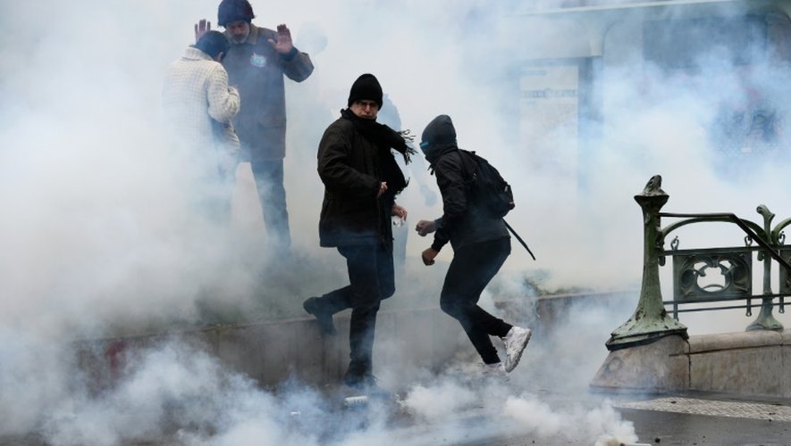 Incidents lors de la manifestation contre la loi travail le 9 avril 2016 à Paris