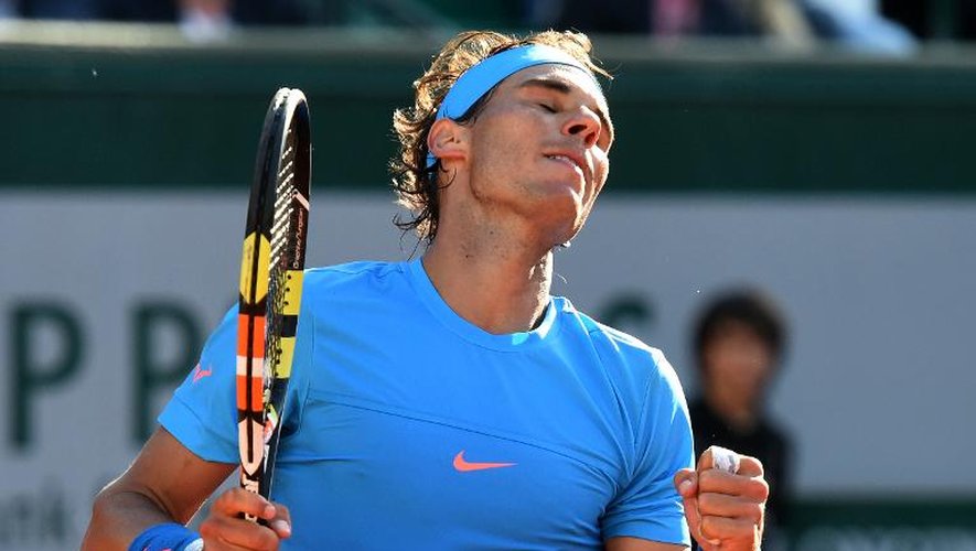 Rafael Nadal à Roland-Garros, le 1er juin 2015
