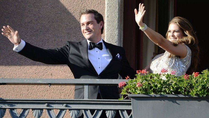 Christopher O'Neill et la princesseMadeleine le 7 juin 2013 à Stockholm
