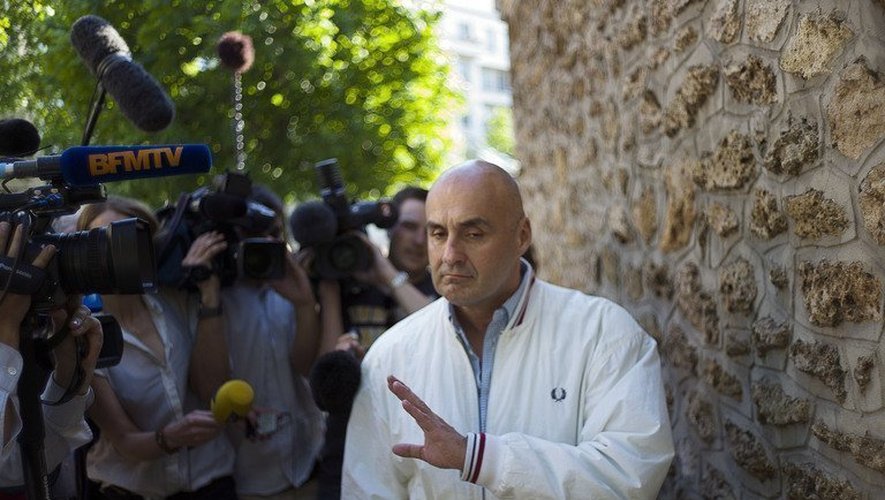 Serge Ayoub, responsable des Jeunesses  Jeunesses nationalistes révolutionnaires (JNR)  le 7 juin 2013 à Paris