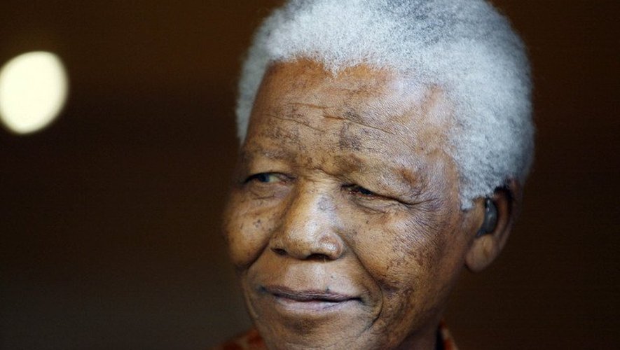 Portrait de Nelson Mandela le 26 octobre 2005 à Johannesburg