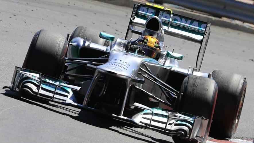 Le pilote britannique Lewis Hamilton de Mercedes lors du Grand Prix de Monaco, le 26 mai 2013
