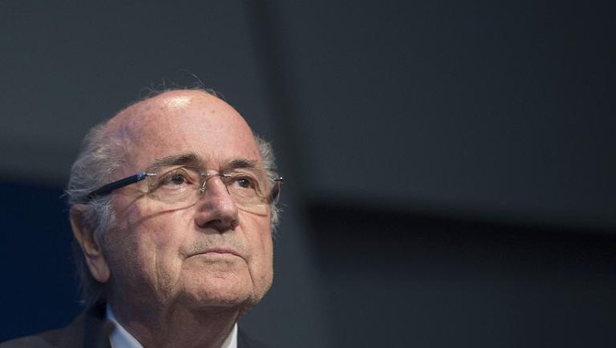Sepp Blatter lors d'une conférence de presse le 2 juin 2012 à Zurich