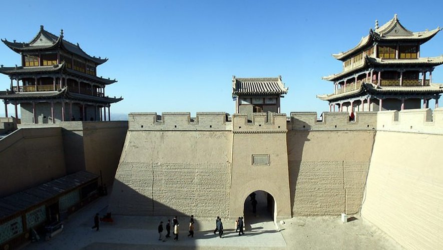 Les portes de la Grande Muraille de Chine à Jiayuguan