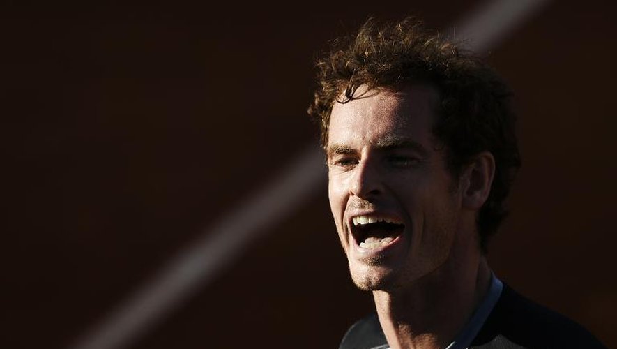 Le Britannique Andy Murray en quarts de finale de Roland-Garros face à l'Espagnol David Ferrer, le 3 juin 2015 à Paris