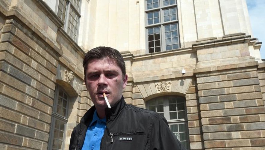 Daniel Legrand, le 4 juin 2015 à la sortie de la Cour d'Assises pour mineurs de Rennes