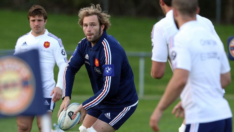 Antonie Claasen, troisième-ligne, à l'entraînement avec l'équipe de France de rugby le 10 juin 2013 à Auckland