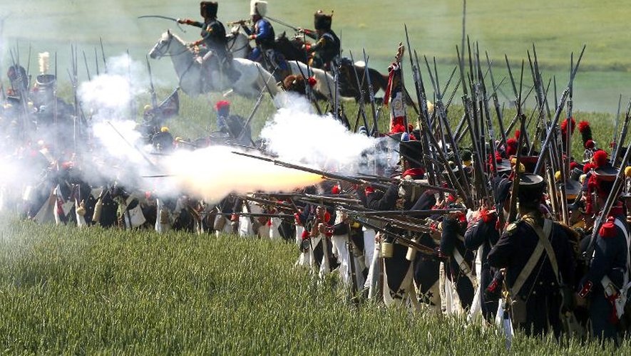 Reconstitution de la  bataille de Montmirail napoélienne le 31 mai 2015 dans le nord-est de la France