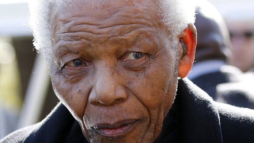 Nelson Mandela, le 17 juin 2010 près de Johannesburg