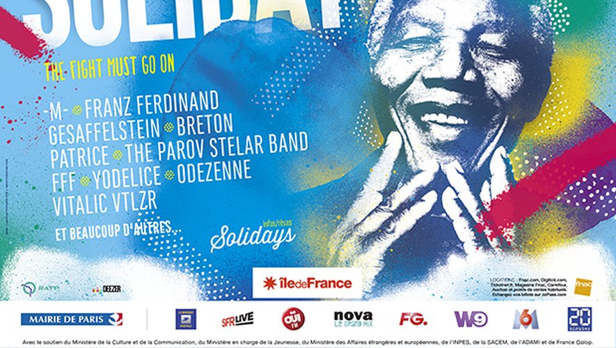 Solidays 2014 : Programme du festival de musique Solidarité Sida avec Shaka Ponk, - M - Yodelice, Skip The Uze, Gesaffelstein etc. !